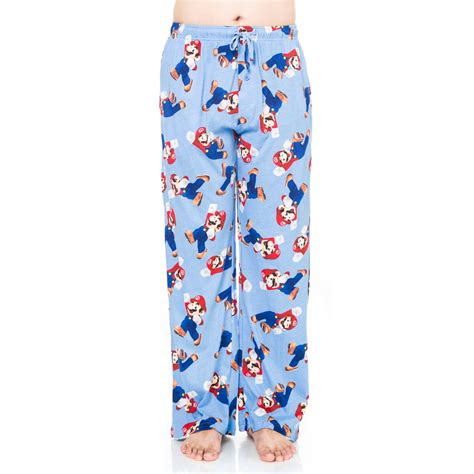 Nintendo Super Mario Bros Mens Pajama Lounge Pants Cotton Walmart