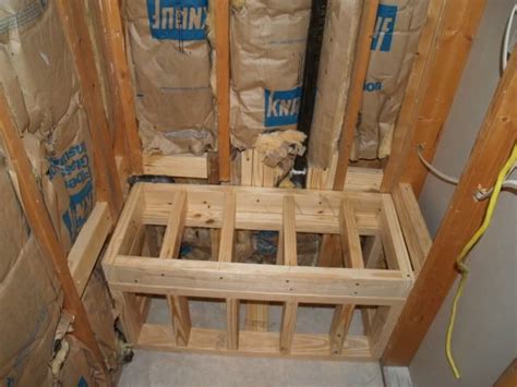 Shower Bench -- Block vs Frame - Ceramic Tile Advice Forums | Shower