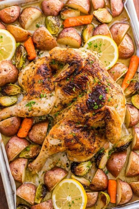 How do i roast a split chicken in the oven? Spatchcock Chicken Recipe (VIDEO) - NatashasKitchen.com
