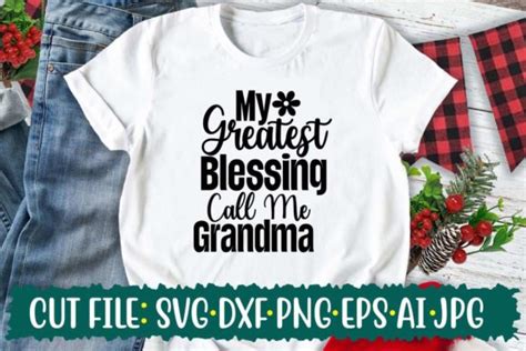 My Greatest Blessing Call Me Grandma Graphic By PrintExpert Creative Fabrica