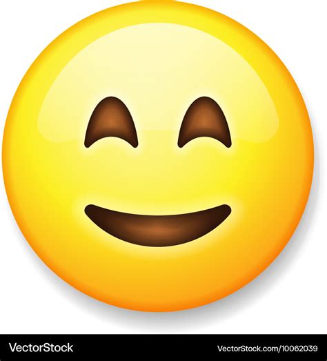 Emoji Isolated On White Background Emoticon Face Vector Image
