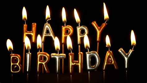 Happy Birthday Candles Stock Footage Video 3779867 Shutterstock