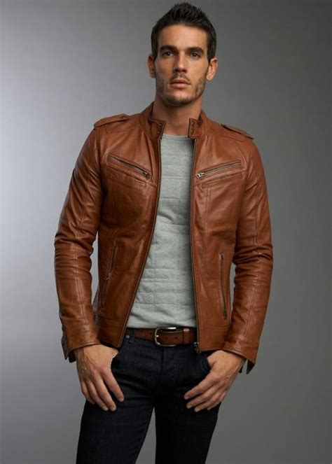 Mens Brown Leather Jackets Style Famous Outfits