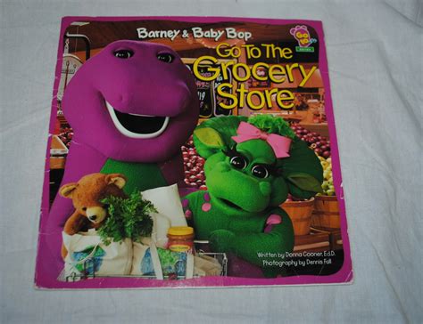 Barney And Baby Bop Go To The Grocery Store 13230300143 Książka Allegro