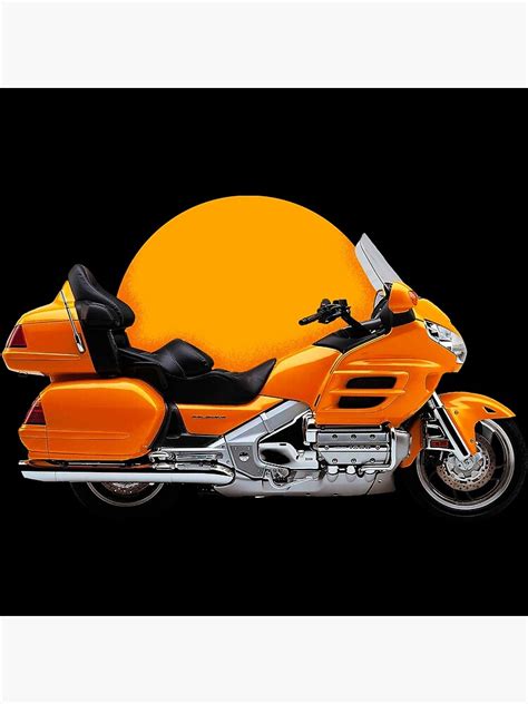 Classic Big Motorbike Honda Gold Wing Design Poster By Motorvintage