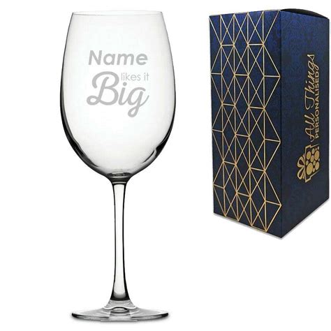 Engraved Giant Wine Glass Getitherezw