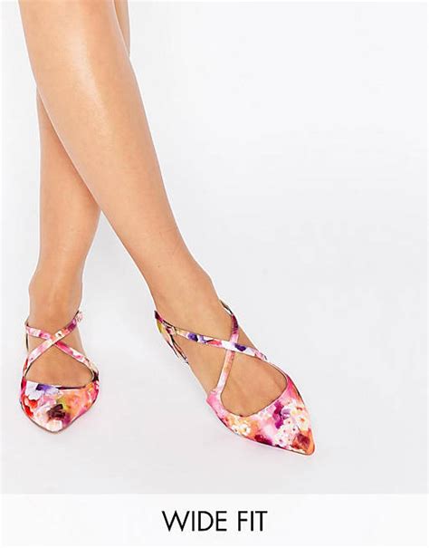 Asos Live For The Moment Wide Fit Ballet Flats Asos