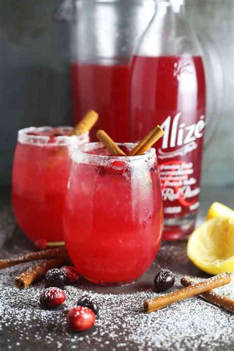 Spiked Winter Cranberry Lemonade Recipe With Alize