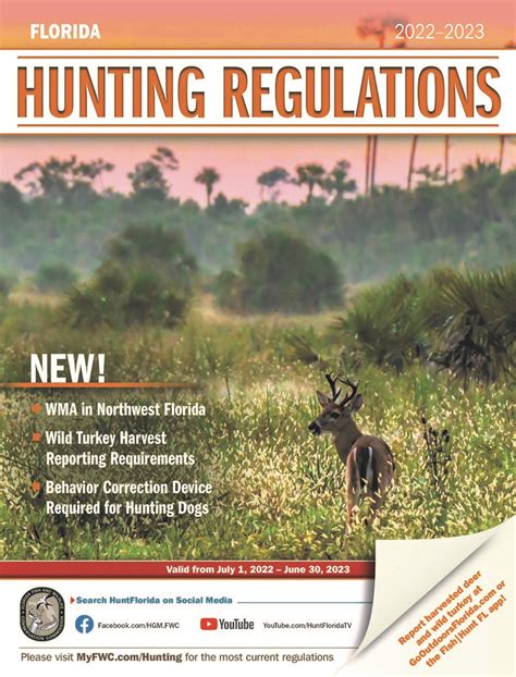 2022 23 Florida Hunting Regulations Available Now