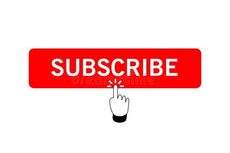 Subscribe Icon Shape Sign Red Button Subscribe To Channel Blog