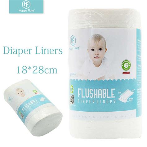 Happyflute100 Biodegradable And Flushable Nappy Liners Disposable Cloth