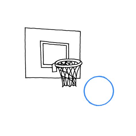 Then, draw a smaller oval inside the first. How to Draw a Basketball Hoop - Step by Step Easy Drawing ...