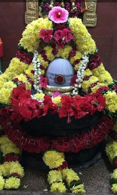 Pin By Anjula K On Lord Shiva Flower Decorations Shiva Linga Shiva