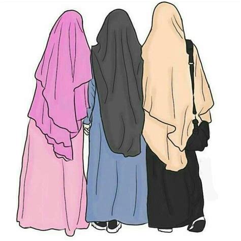 Pin Oleh Ramlah Di Hijabi Animated Girls Perempuan Wanita Gambar