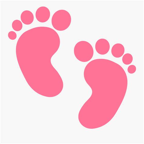 Pink Baby Footprint Png Free Transparent Clipart Clipartkey