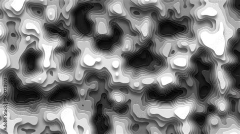 Black-white abstract paper background. Topography map concept. Abstract