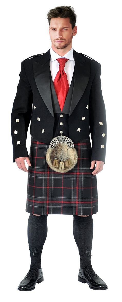 Full Highland Dress Kilt Package Ex Hire Prince Charlie Jacket