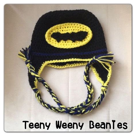 Crochet Batman Hat By Teenyweenybeanies On Etsy 1500 Crochet