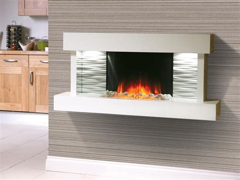 Kara Starlight White Wall Mounted Electric Fire Eco Kitchens And Fireplaces