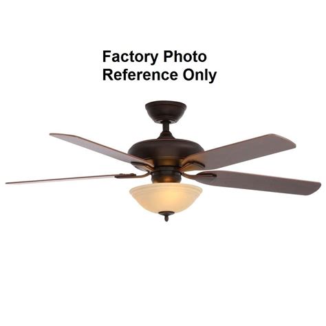 When you're indoors, having ceiling fans on can help you circulate the air and keep it cooler in your home. Hampton Bay Flowe 52 in. Mediterranean Bronze Ceiling Fan ...