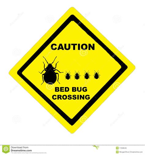 Illustated Bedbug Caution Royalty Free Stock Photo - Image: 17328545