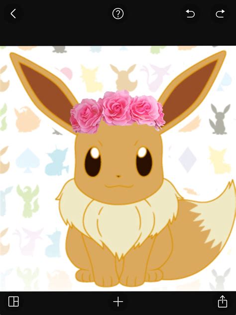 Hi Im Back Hi Its Flowercrown Eevee Cute Pokemon Drawings Pokemon