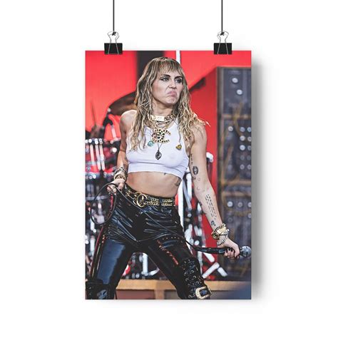 Miley Cyrus Print Pop Rock Country Miley Cyrus T American Etsy