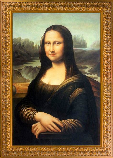 Framed Poster Mona Lisa Leonardo Da Vinci