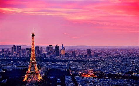 Paris Wallpaper Purple