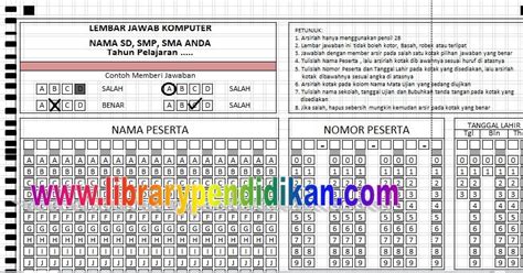 Lembar jawaban komputer (ljk) dari mc excel 2007. Lembar Jawaban Ujian Nasional Sd 2019 - Kunci Ujian