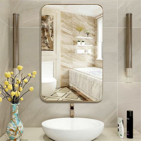 Simple yet rich in aesthetic value, contemporary and modern mirrors add flair and utility in a bathroom. Latitude Run® Lief Metal Modern Bathroom Mirror & Reviews ...