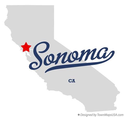 Map Of Sonoma Ca California