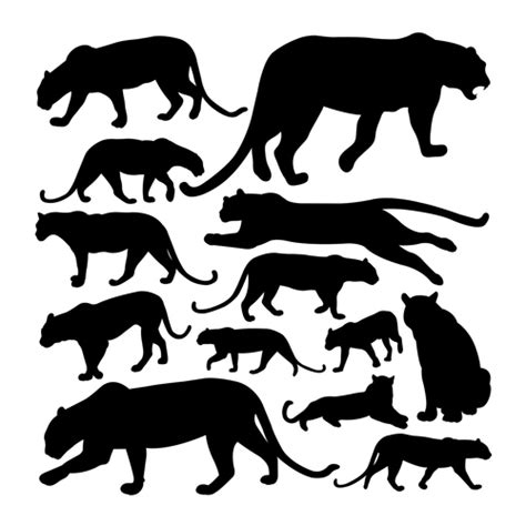 Leopard Silhouette Vector Free Download