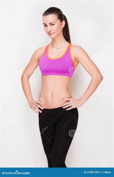 Very Fit And Slender Stock Image Image Of Health Fitness