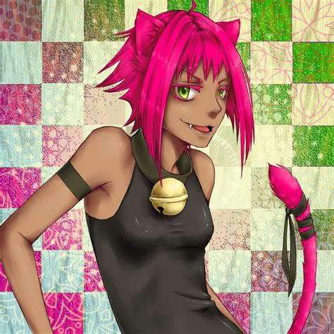 Pink Haired Cat Girl By Dying Candy On Deviantart