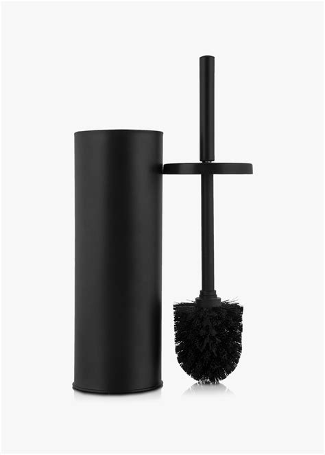 Black Matte Stainless Steel Toilet Brush And Holder Za