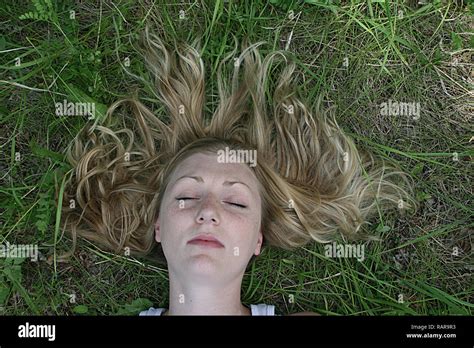 Hair Lying On Back Hi Res Stock Photography And Images Alamy