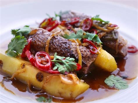 Sunday Brunch Articles Duck With Caramelised Pineapple Recipe All 4