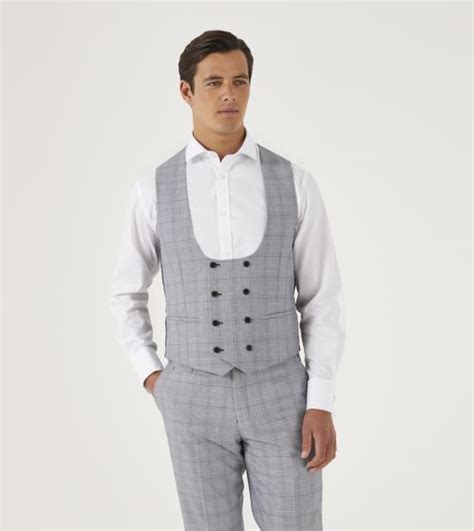 Aggregate 77 Grey Check Waistcoat And Trousers Latest Vn