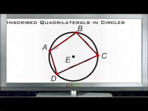 A convex quadrilateral is inscribed in a circle and has two consecutive angles equal to 40° and 70°. Inscribed Quadrilaterals in Circles ( Video ) | Geometry ...