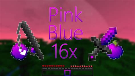 Pink Blue 16x Texture Pack Fps Boost 189 Bedrock Minecraft