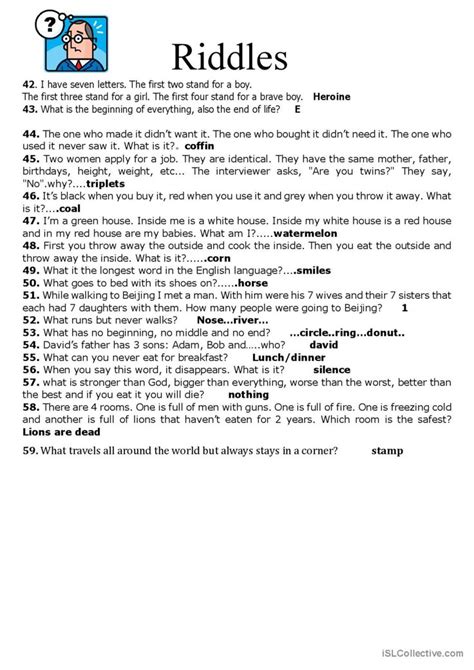 59 Riddles English Esl Worksheets Pdf And Doc In 2023 Sms Language