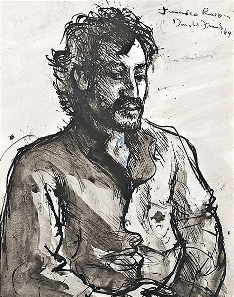 Pen And Ink Wash Portrait Of Francesco Rosa Pen By Donald
