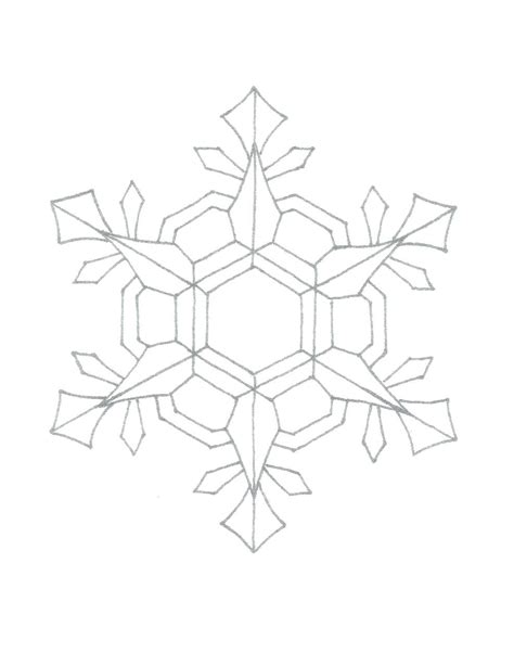 Snowflake Drawing At Getdrawings Free Download
