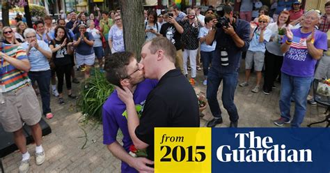 Michigan Same Sex Couples Celebrate As They Wed Among Activists And