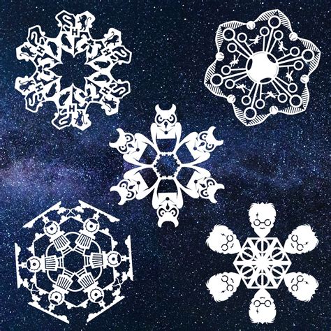 Harry Potter Snowflake Pattern Pack Includes Printable Pdfs Etsy