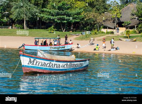 Boats On Lake Malawi Cape Maclear Malawi Africa Stock Photo Alamy