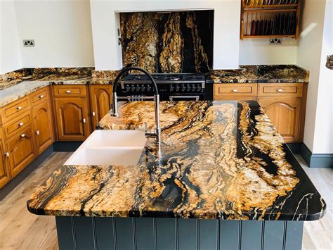 Magma Gold Granite Worktops Granite Countertops Kitchen Gold Granite