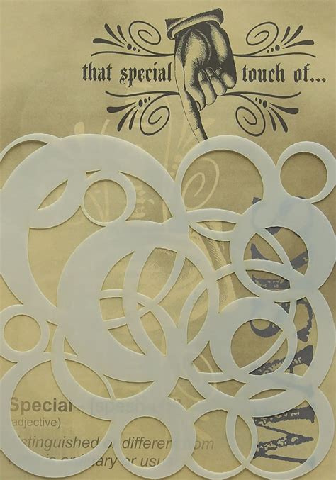That Special Touch Mask Art Stencil 6in X 6in Round And Round