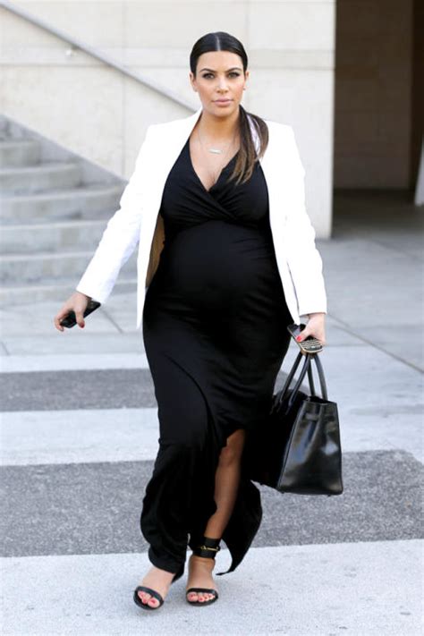 Kim Kardashian Dons Her Favourite Monochrome Style With A Black Maxi